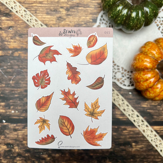 Sticker Sheet - Fallen Leaves