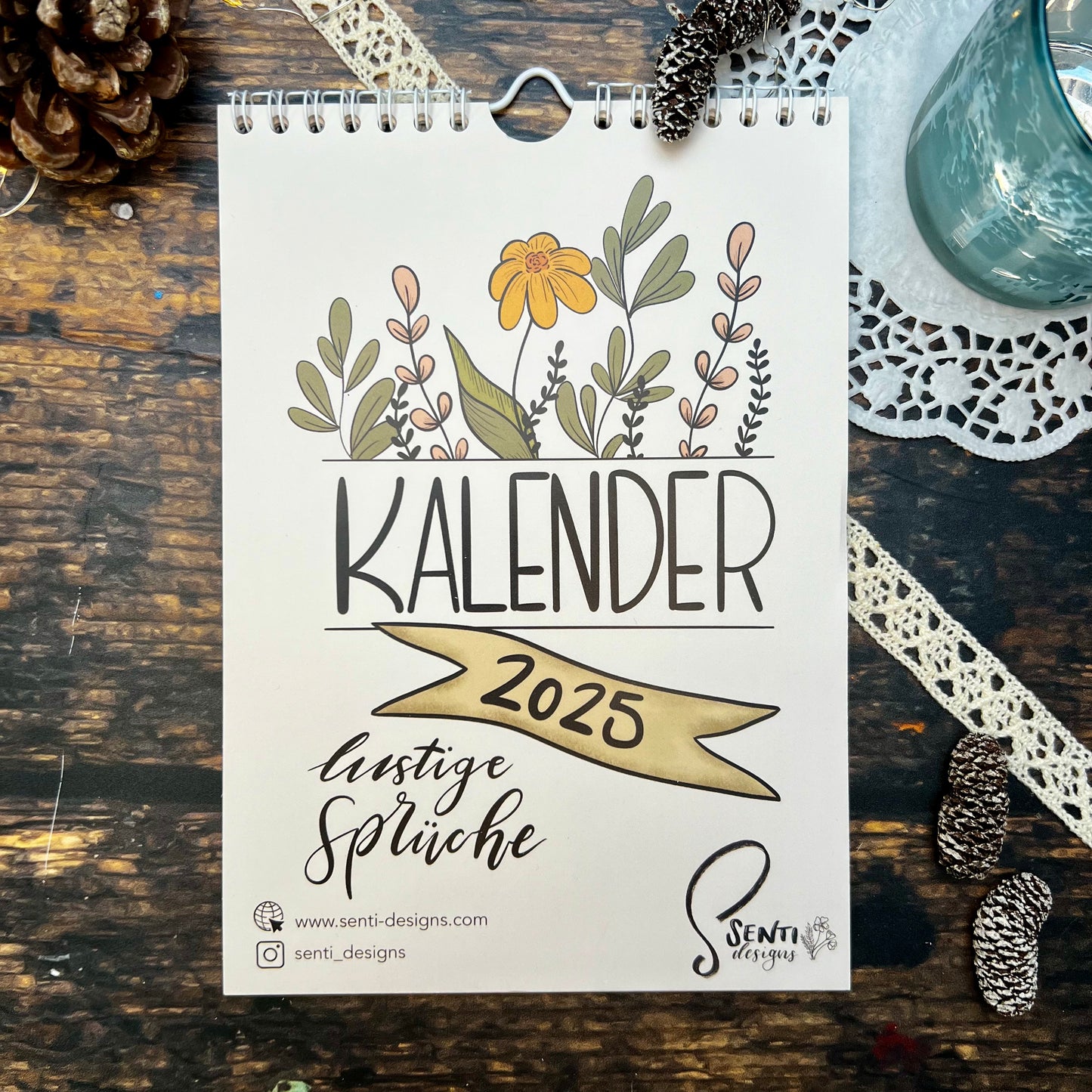 Kalender 2025 mit lustigen Sprüchen