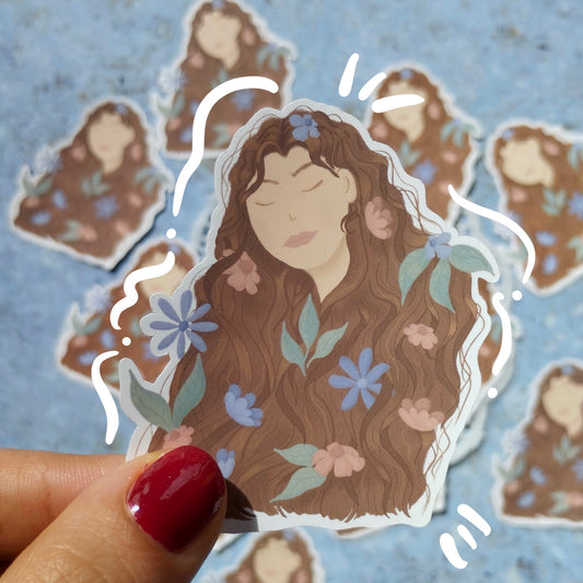 Vinylsticker Flower Dream Girl