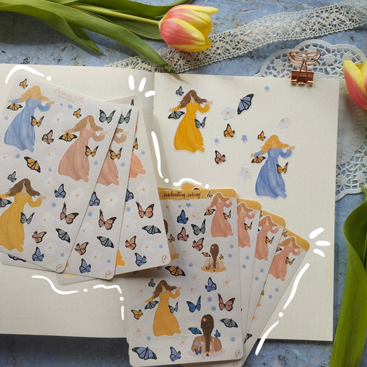 Sticker Sheet - Butterfly Spring